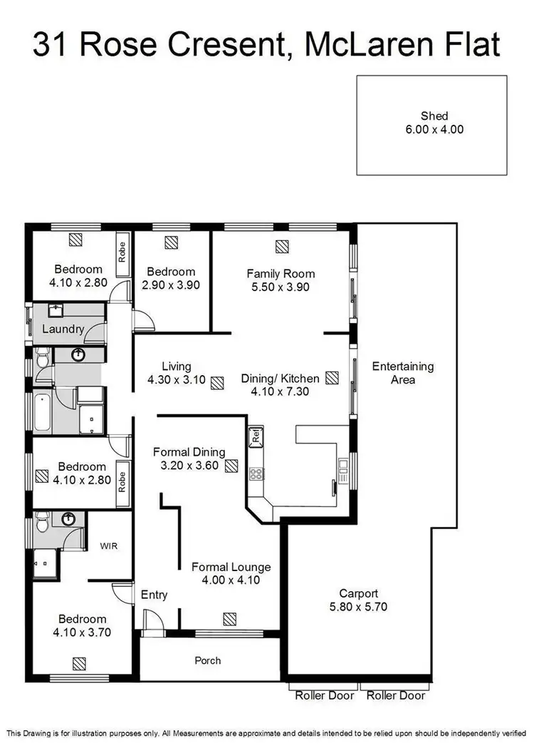 Floorplan of Homely house listing, 31 Rose Crescent, Mclaren Flat SA 5171