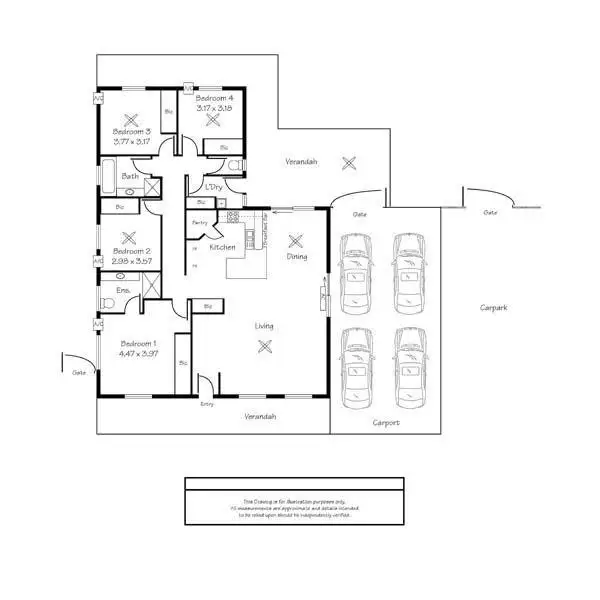 Floorplan of Homely house listing, 6 Lorikeet Drive, Djugun WA 6725