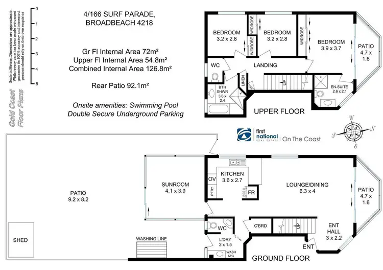 Floorplan of Homely townhouse listing, 4/166 Surf Parade, Broadbeach QLD 4218