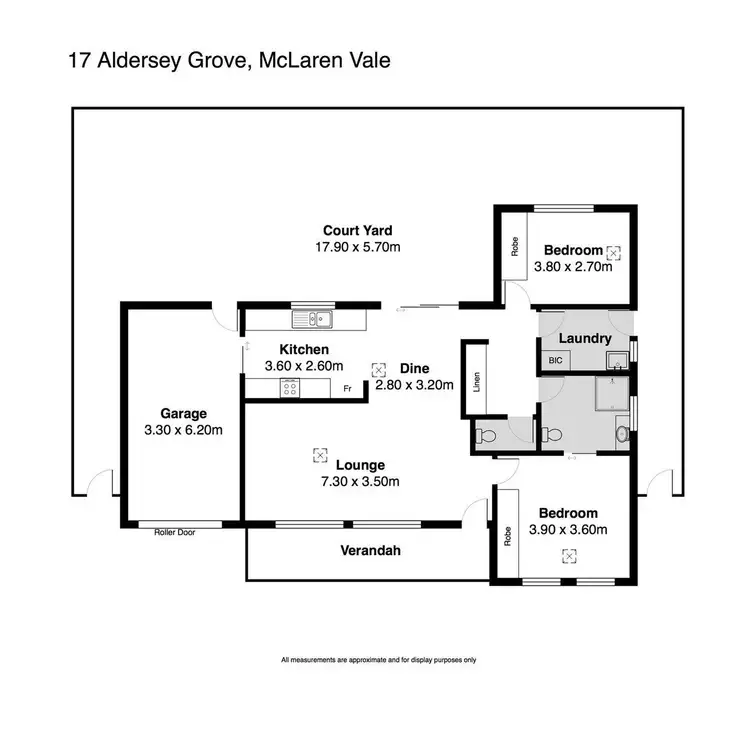 Floorplan of Homely unit listing, 17/3 Aldersey Grove, Mclaren Vale SA 5171