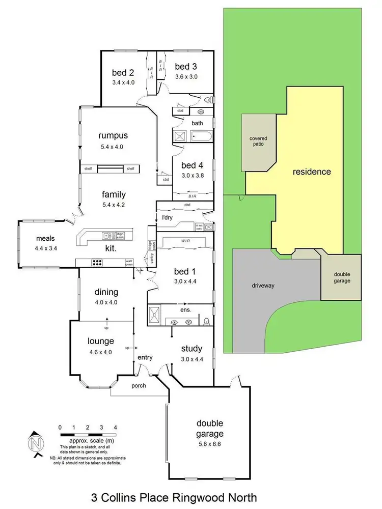 Floorplan of Homely house listing, 3 Collins Place, Ringwood North VIC 3134