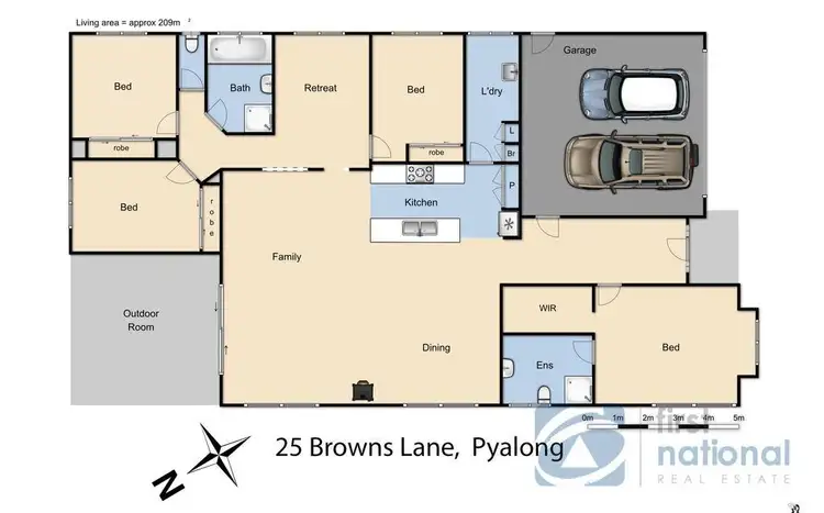 Floorplan of Homely house listing, 25 Browns Lane, Pyalong VIC 3521