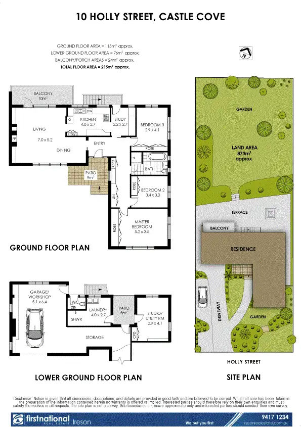 Floorplan of Homely house listing, 10 Holly Street, Castle Cove NSW 2069