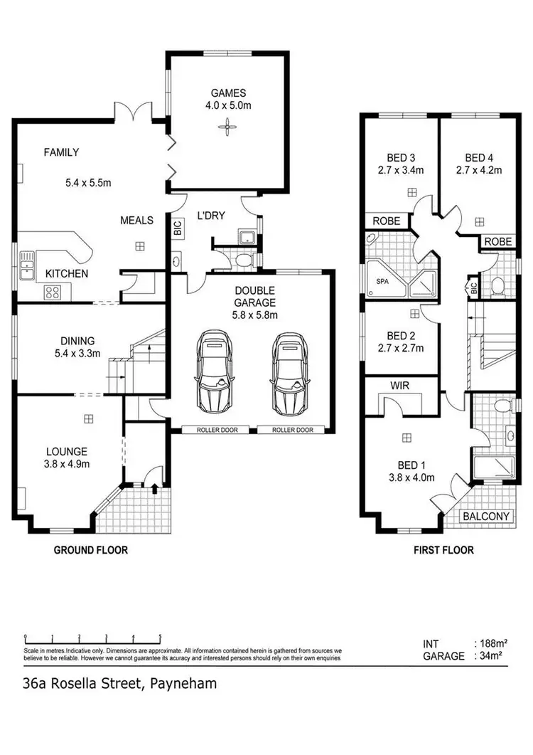 Floorplan of Homely house listing, 36A Rosella Street, Payneham SA 5070