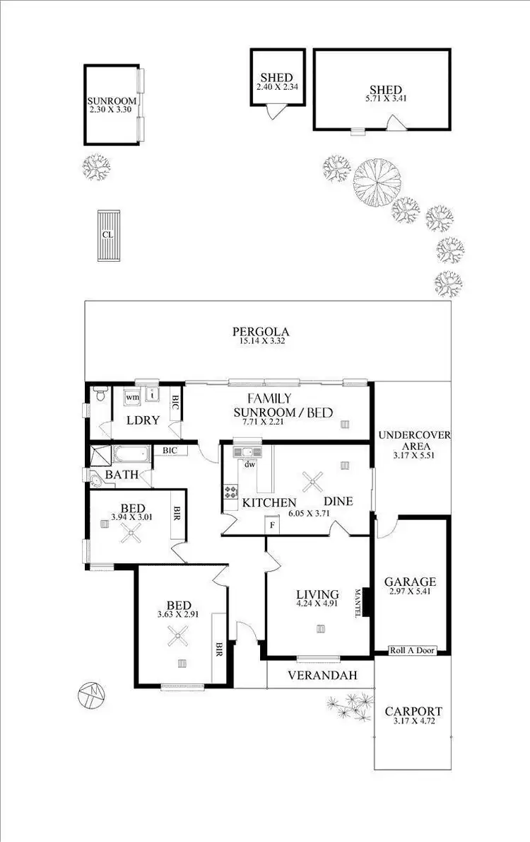 Floorplan of Homely house listing, 13 Minchinbury Terrace, Marion SA 5043