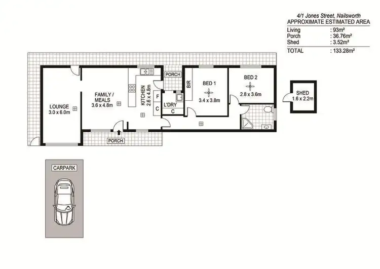 Floorplan of Homely unit listing, 4/1 - 3 Jones Street, Nailsworth SA 5083