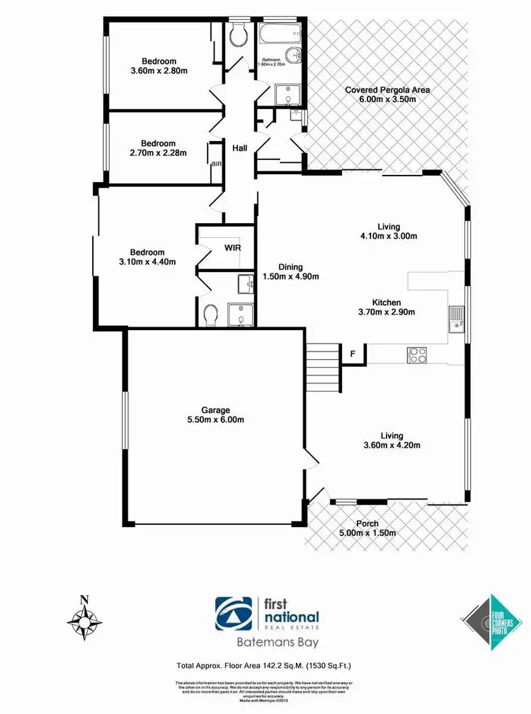 Floorplan of Homely unit listing, 1/24A-26 Eric Fenning Drive, Surf Beach NSW 2536