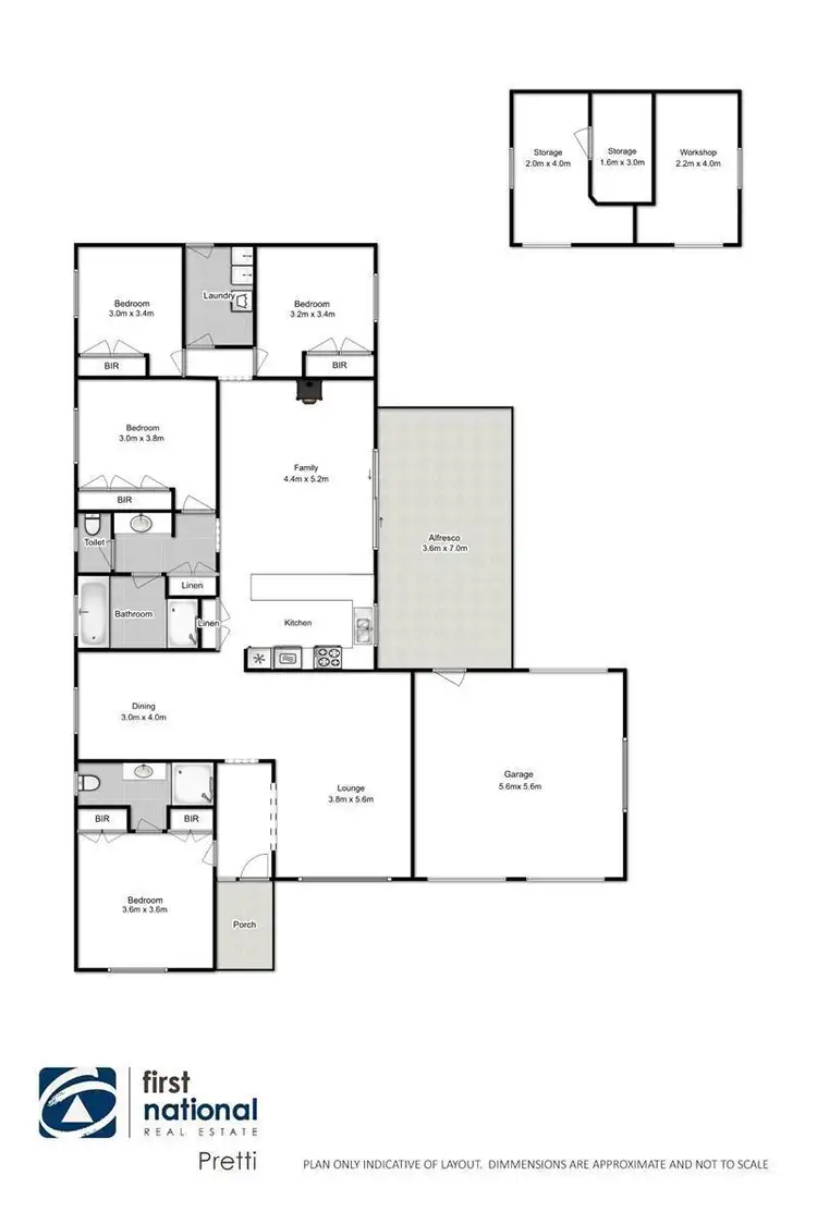 Floorplan of Homely house listing, 8 Fisk Close, Bonnyrigg Heights NSW 2177