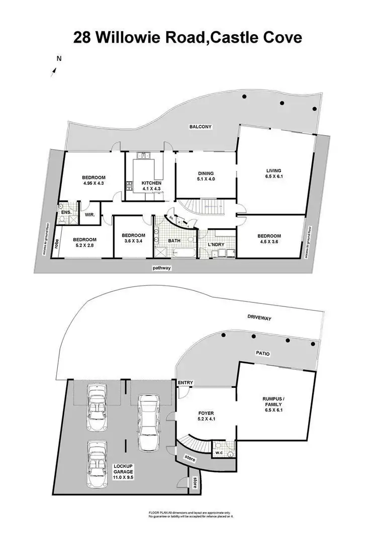 Floorplan of Homely house listing, 28 Willowie Road, Castle Cove NSW 2069