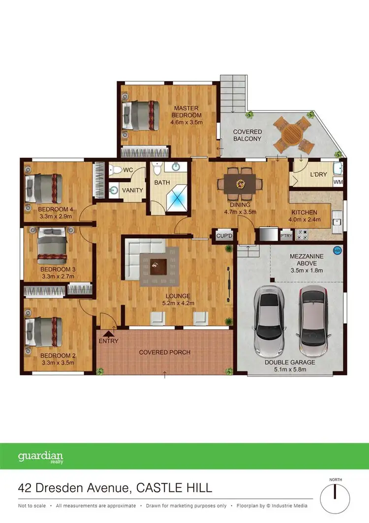 Floorplan of Homely house listing, 42 Dresden  Avenue, Castle Hill NSW 2154