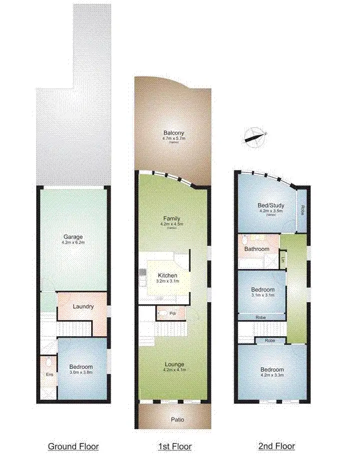 Floorplan of Homely townhouse listing, Address available on request