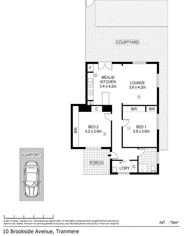Floorplan of Homely unit listing, 10 Brookside Avenue, Tranmere SA 5073