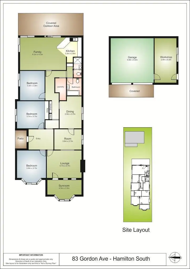 Floorplan of Homely house listing, 83 Gordon Avenue, Hamilton South NSW 2303