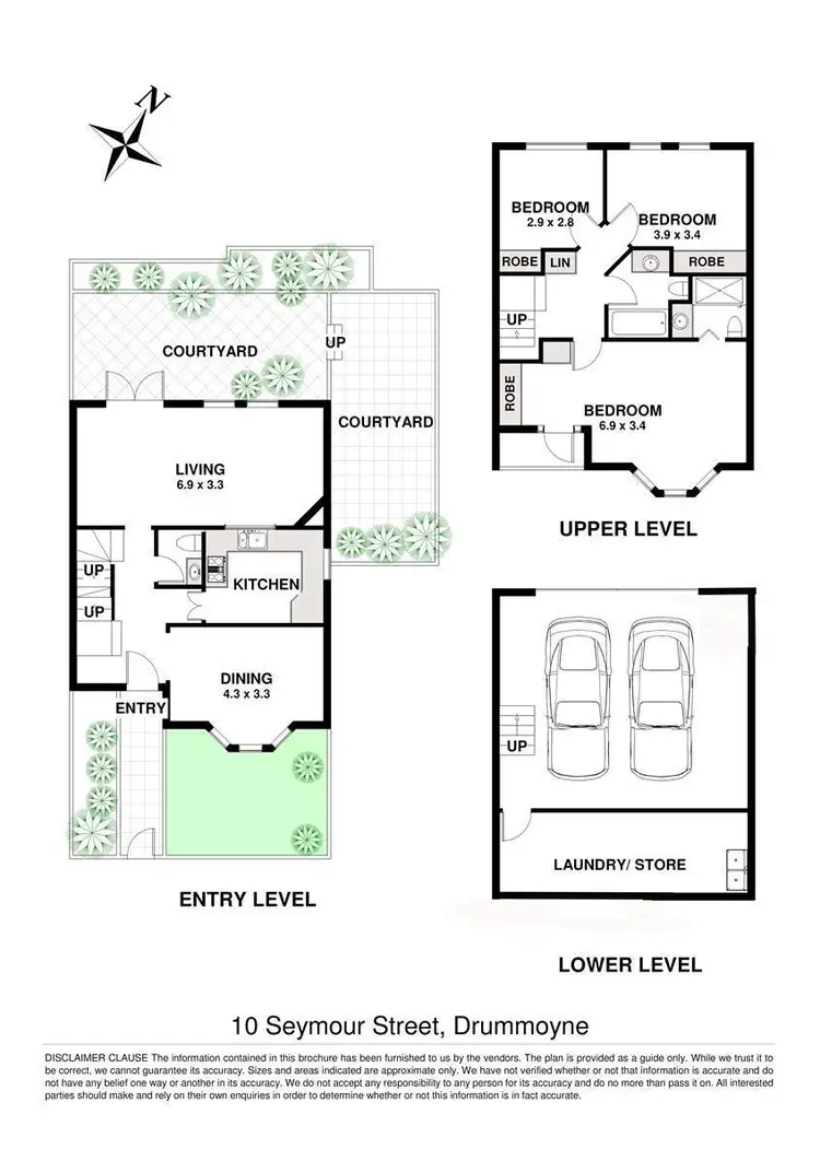 Floorplan of Homely townhouse listing, 10 Seymour Street, Drummoyne NSW 2047