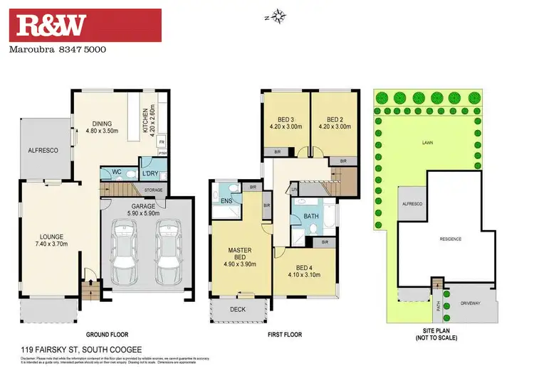 Floorplan of Homely house listing, 117 Fairsky Street, South Coogee NSW 2034