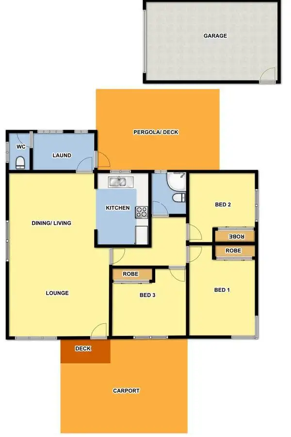 Floorplan of Homely house listing, 1/147 Station Road, Deer Park VIC 3023