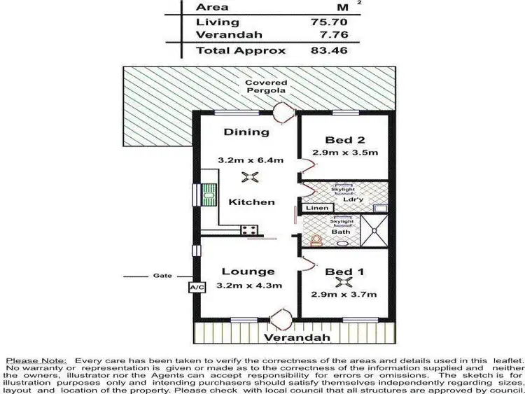 Floorplan of Homely unit listing, 1/7 Rotorua Court, Noarlunga Downs SA 5168