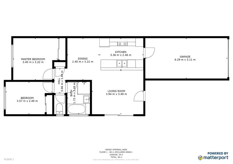 Floorplan of Homely semi-detached listing, 2/2 Summerwine Street, Burleigh Waters QLD 4220