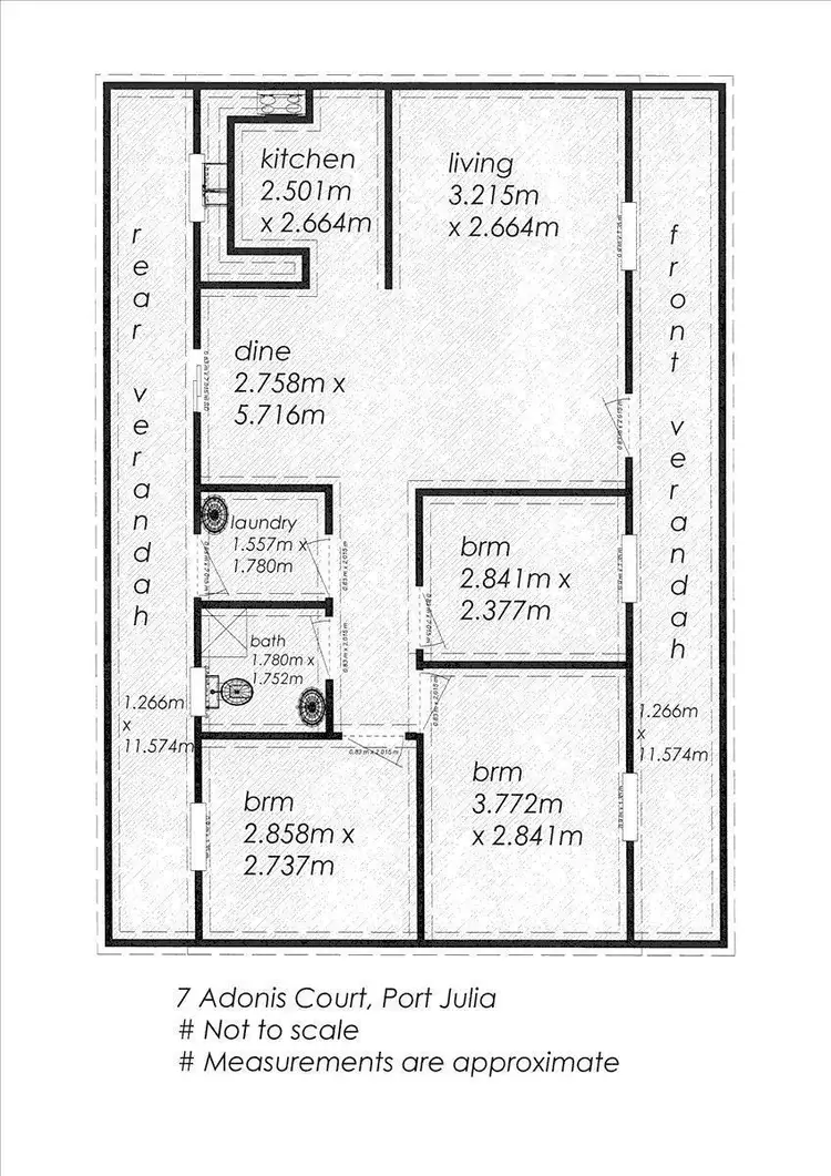 Floorplan of Homely house listing, 7 Adonis Court, Port Julia SA 5575