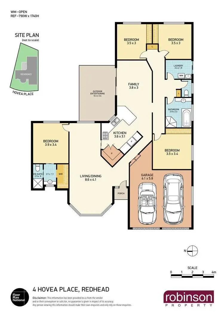Floorplan of Homely house listing, 4 Hovea Place, Redhead NSW 2290