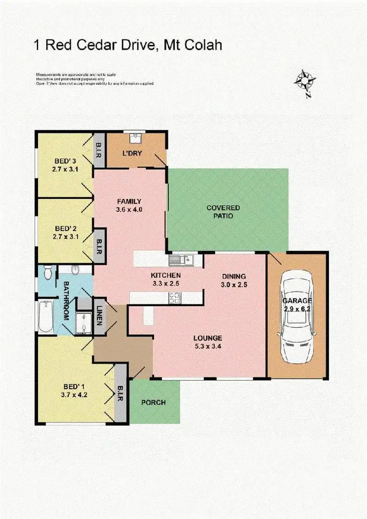 Floorplan of Homely house listing, 1 Red Cedar Drive, Mount Colah NSW 2079