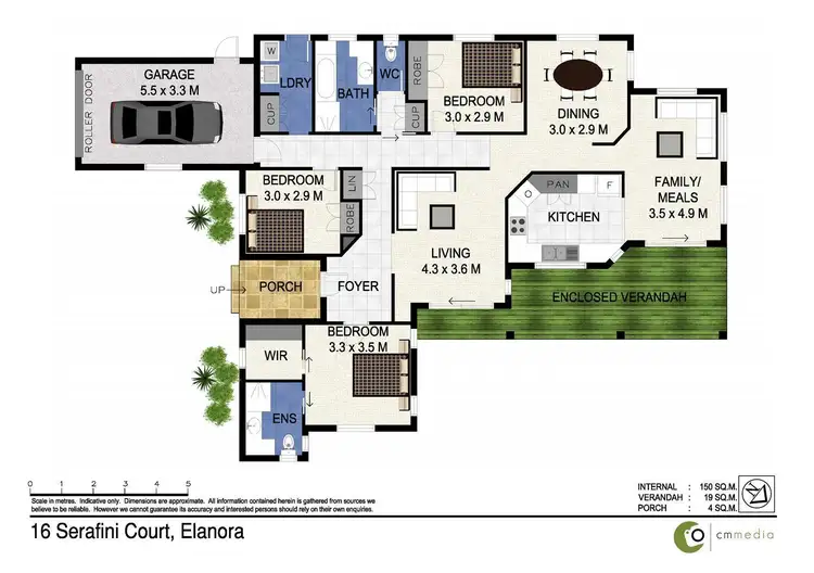 Floorplan of Homely house listing, 16 Serafini Court, Elanora QLD 4221