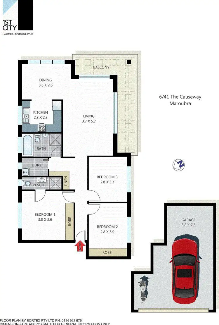 Floorplan of Homely apartment listing, 6/41 The Causeway, Maroubra NSW 2035