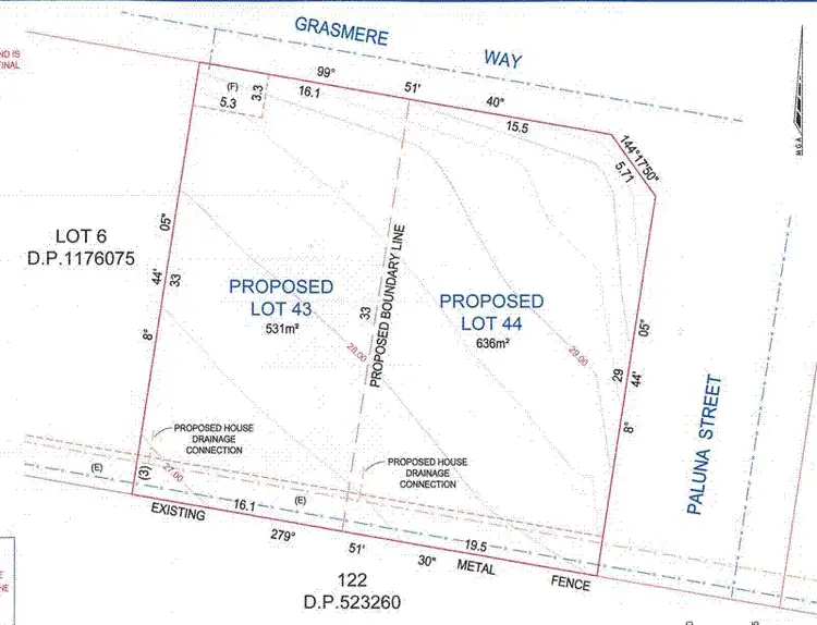 Floorplan of Homely land listing, LOT 44 Admirals Garden Estate, Warners Bay NSW 2282