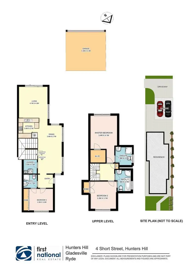 Floorplan of Homely semi-detached listing, 4 Short Street, Hunters Hill NSW 2110