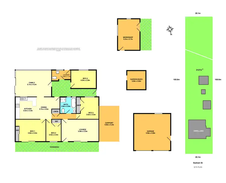 Floorplan of Homely house listing, 54 Seaham Street, Holmesville NSW 2286