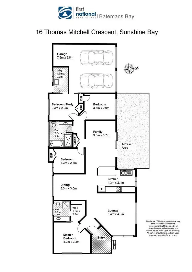 Floorplan of Homely house listing, 16 Thomas Mitchell Crescent, Sunshine Bay NSW 2536