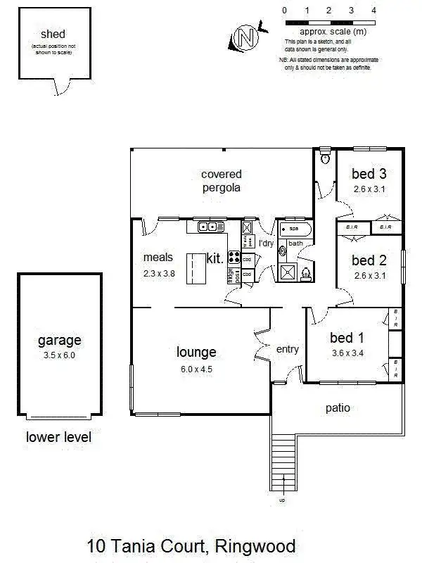 Floorplan of Homely house listing, 10 Tania Court, Ringwood VIC 3134