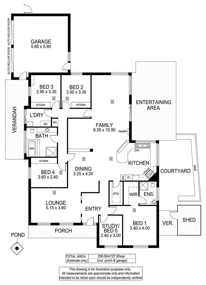 Floorplan of Homely house listing, 42 Quinvale Road, Hallett Cove SA 5158