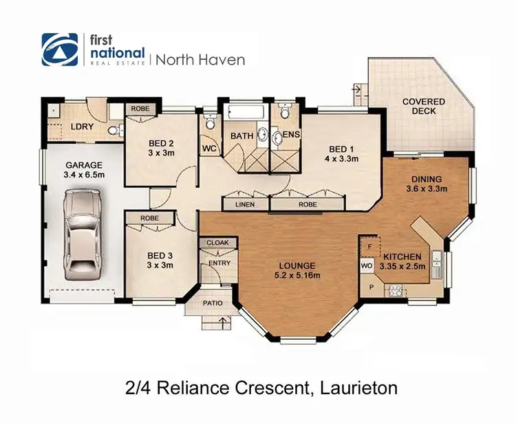 Floorplan of Homely villa listing, 2/4 Reliance Crescent, Laurieton NSW 2443