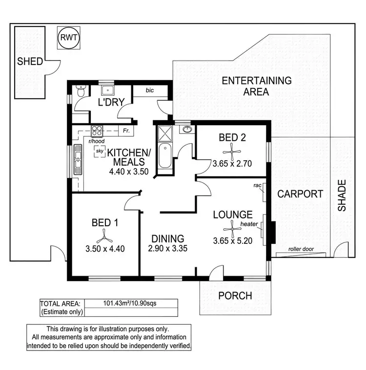 Floorplan of Homely house listing, 35 Lindsay Avenue, Edwardstown SA 5039