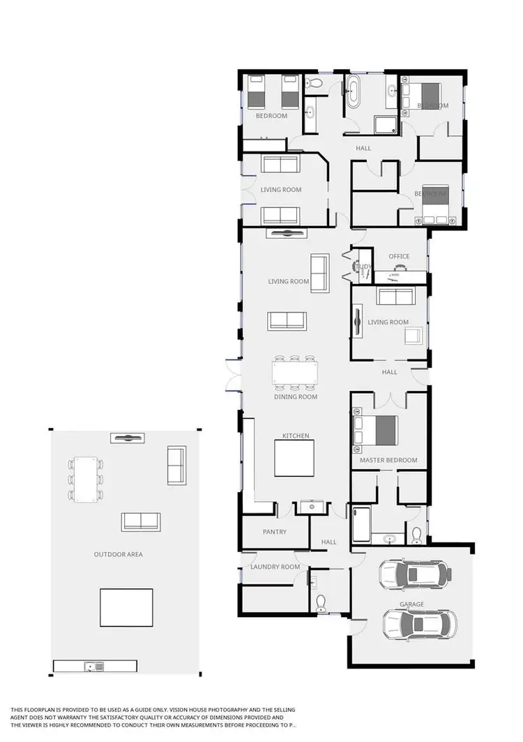 Floorplan of Homely house listing, 14 Bushland Rise, Koorlong VIC 3501