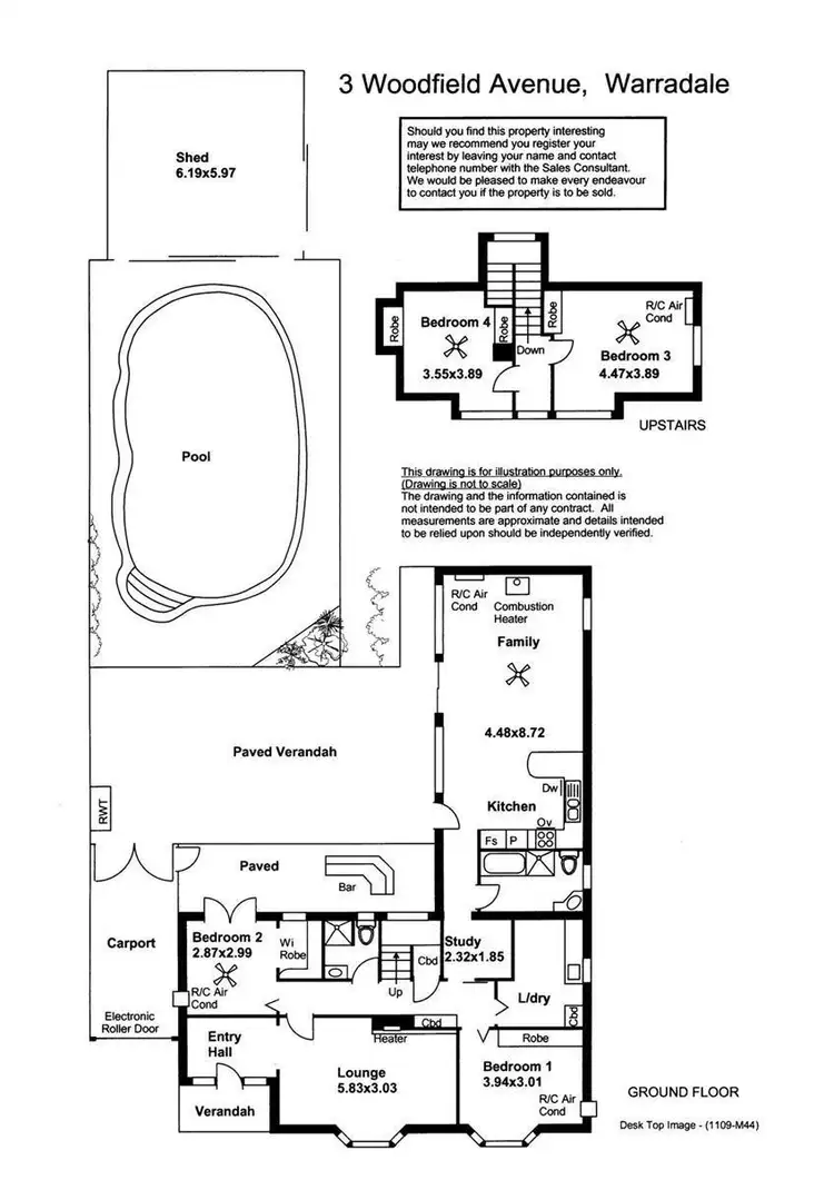 Floorplan of Homely house listing, 3 Woodfield Avenue, Warradale SA 5046