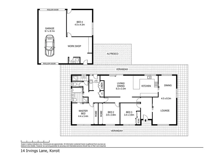 Floorplan of Homely house listing, 14 Irvings Lane, Koroit VIC 3282