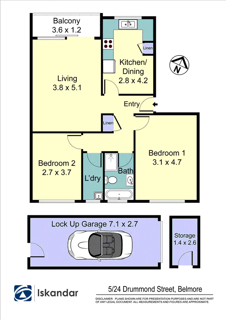 Floorplan of Homely unit listing, 5/24 Drummond Street, Belmore NSW 2192