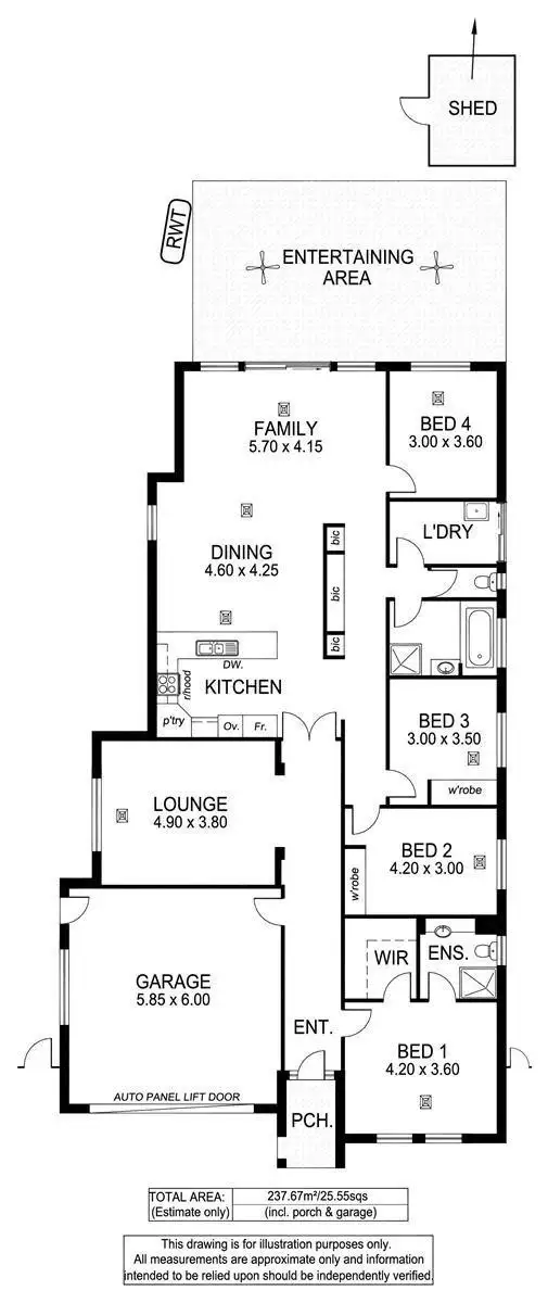 Floorplan of Homely house listing, 41 Sutton Avenue, Seacombe Gardens SA 5047