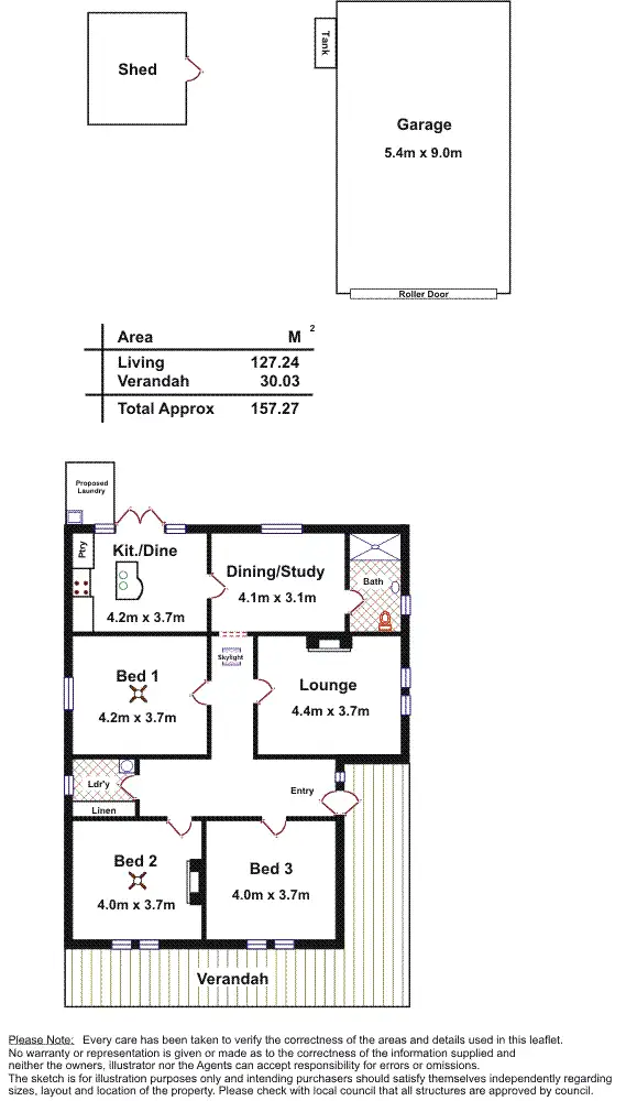 Floorplan of Homely house listing, 24 Breaker Street, St Morris SA 5068
