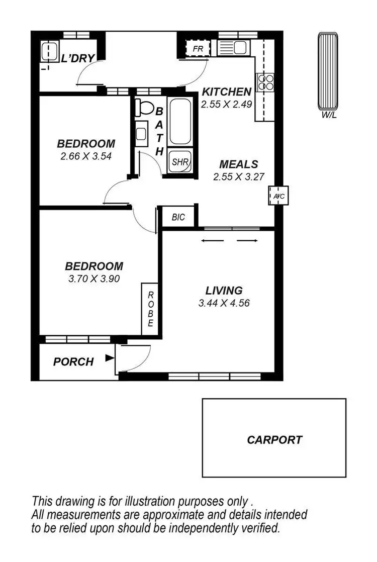 Floorplan of Homely unit listing, 5/53 Monmouth Road, Westbourne Park SA 5041