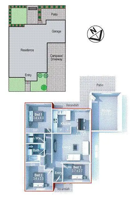 Floorplan of Homely villa listing, 4/24 Cressy Road, Ryde NSW 1680