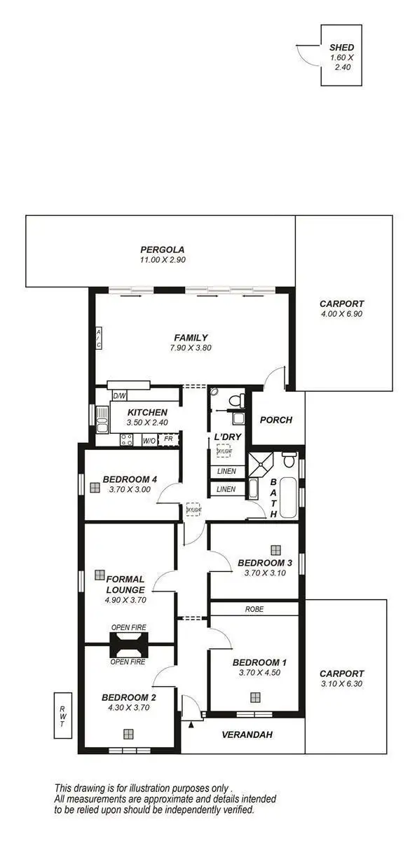 Floorplan of Homely house listing, 69 Monmouth Road, Westbourne Park SA 5041