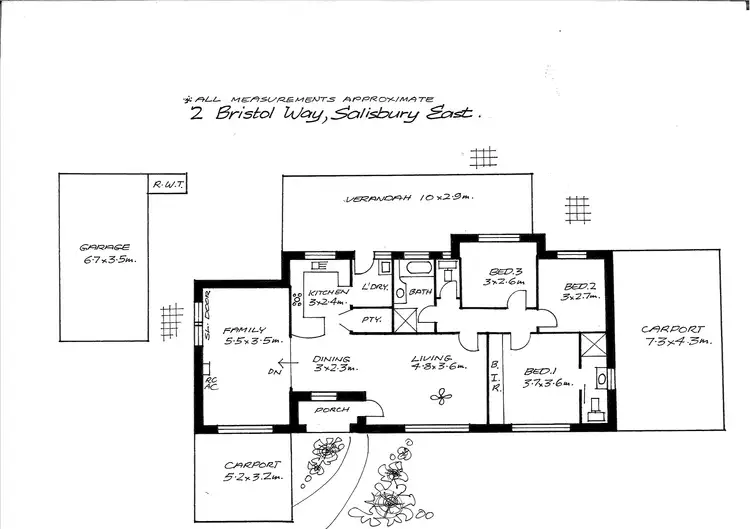 Floorplan of Homely house listing, 2 Bristol Way, Salisbury East SA 5109