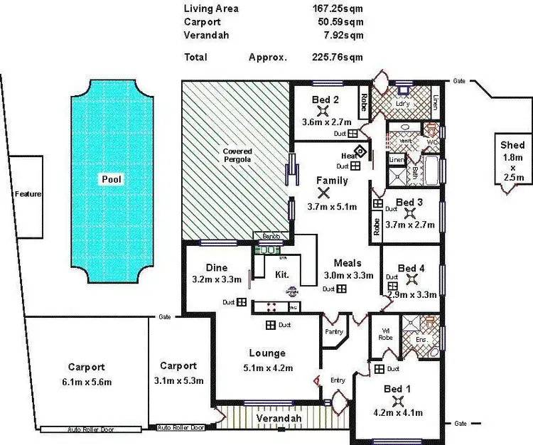 Floorplan of Homely house listing, 51 Quailo Avenue, Hallett Cove SA 5158