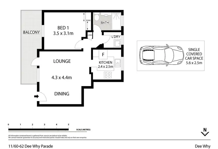 Floorplan of Homely unit listing, 11/60-62 Dee Why Parade, Dee Why NSW 2099
