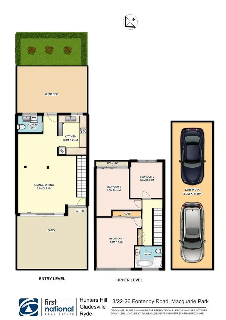 Floorplan of Homely townhouse listing, 8/22-26 Fontenoy Road, Macquarie Park NSW 2113