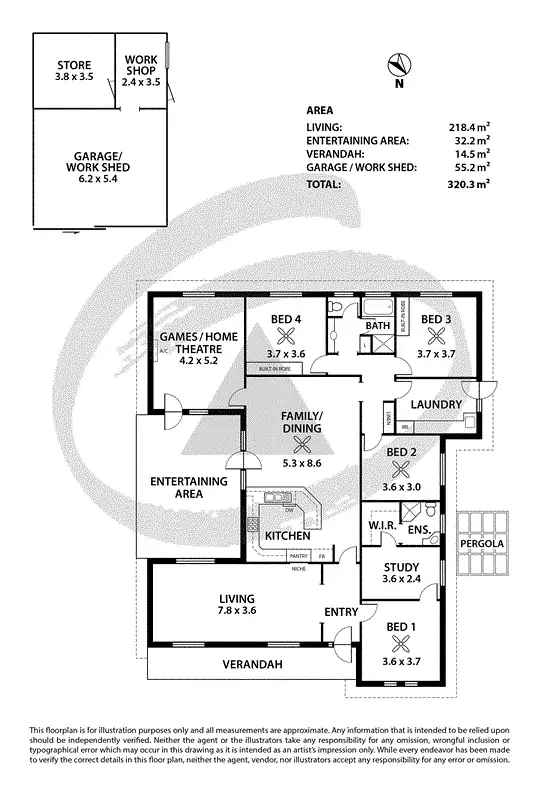 Floorplan of Homely house listing, 15 Ray Orr Drive, Mount Barker SA 5251