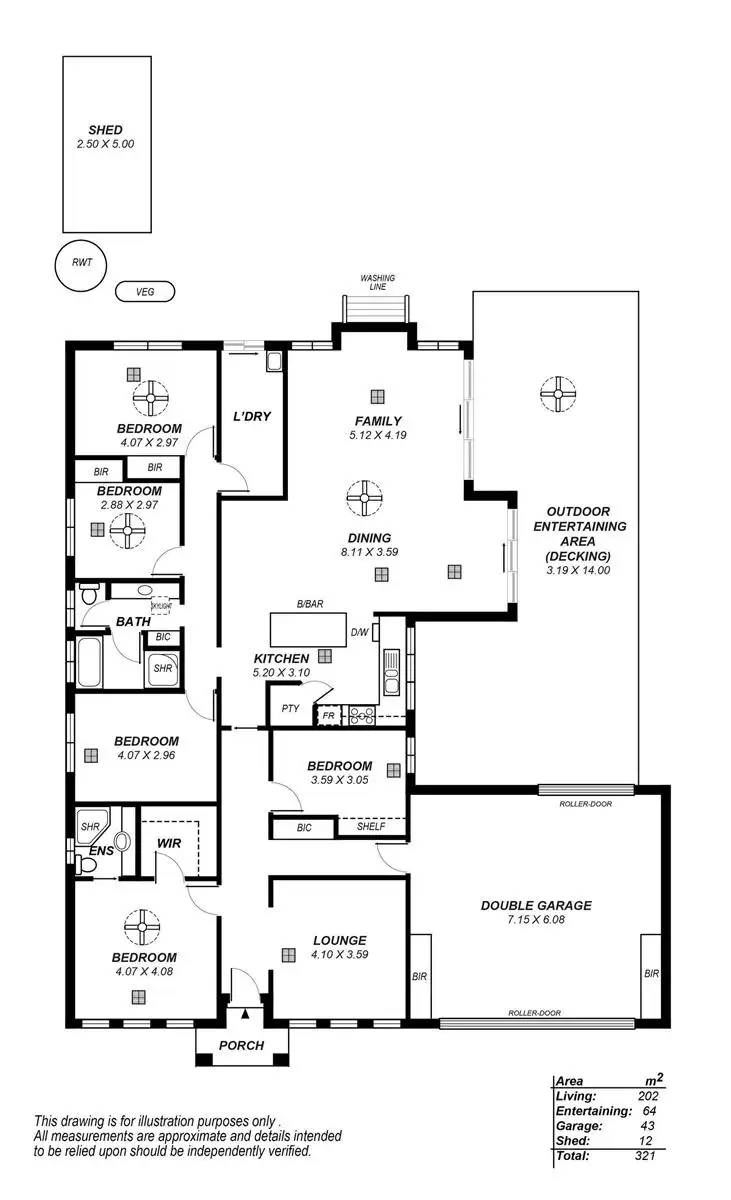 Floorplan of Homely house listing, 5 Warren Avenue, Paradise SA 5075